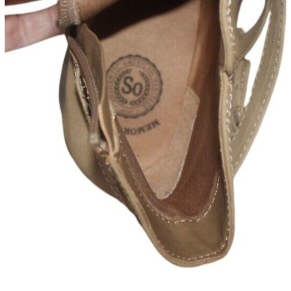 SO Ankle Boots Carisa Taupe Memory Foam Size 5 - Picture 9 of 9